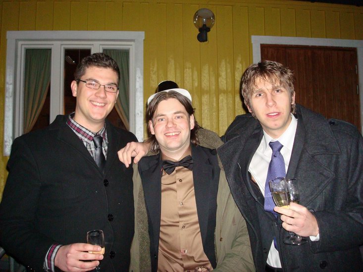 Linder, Malm, Olsen - de gamla artilleristerna - nästan nio år senare