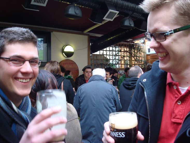 Guinness på O'Neill's Pub efter paraden