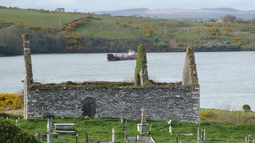 Kyrkoruin när Baltimore, där vi avslutade resan