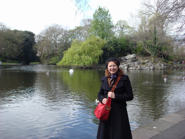 Karin i St. Stephen's Green
