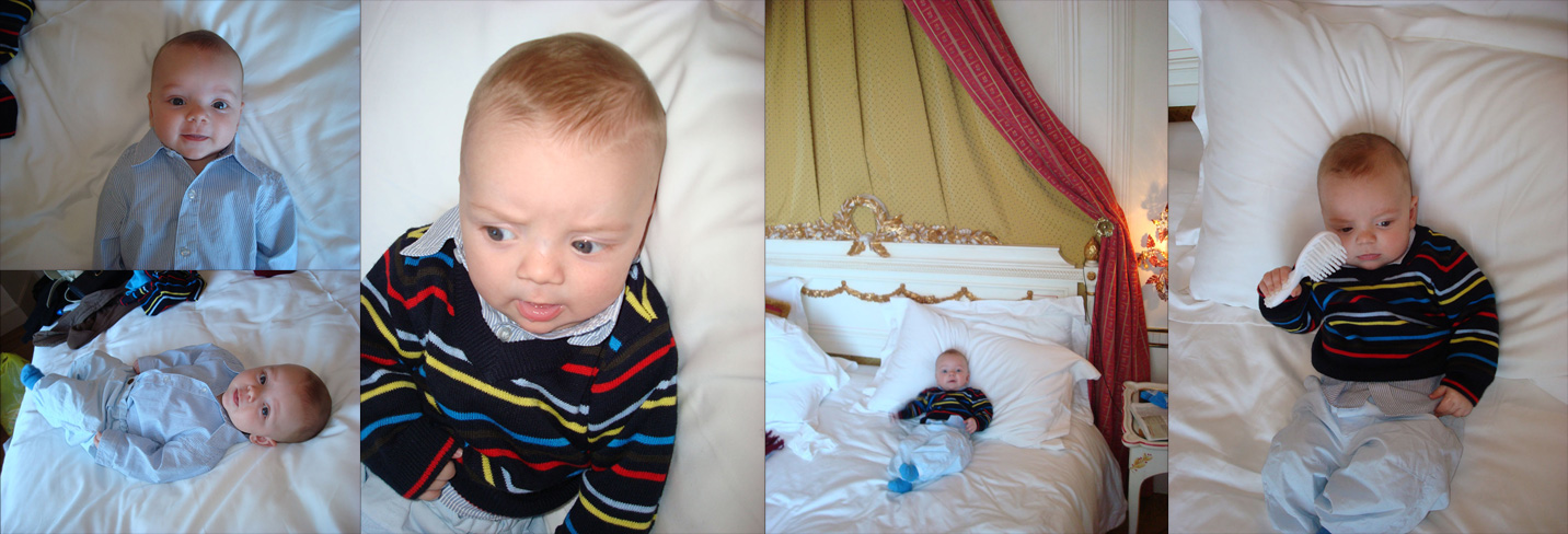 Oscar gör sig i ordning för bröllopsfest